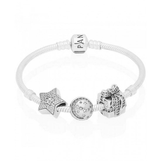 Pandora Bracelet-A Sparkling Gift Complete Jewelry UK Sale