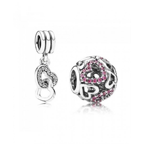 Pandora Charm-Sparkling Heart Jewelry UK Sale