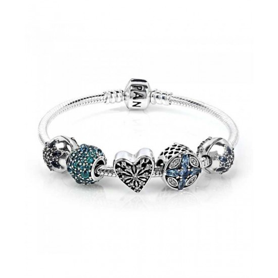 Pandora Bracelet-Frosted Patterns Complete Jewelry UK Sale