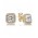 Pandora Earring-14ct Gold Timeless Elegance