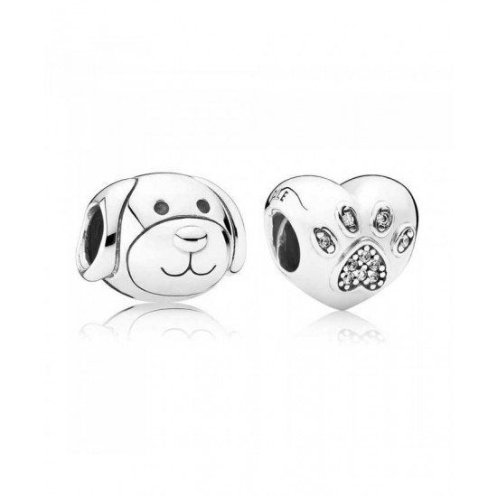 Pandora Charm-Silver I Love My Dog Jewelry UK Sale