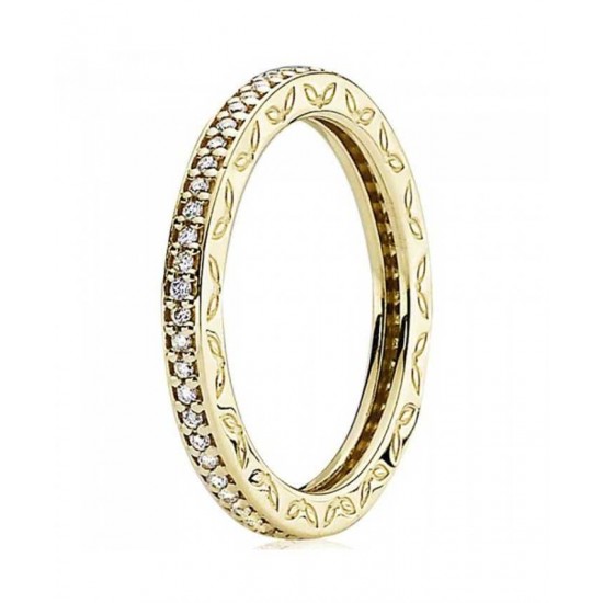 Pandora Ring-14ct Gold Diamond Eternity Jewelry UK Sale