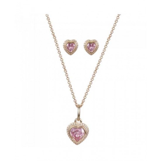 Pandora Jewellery Set-Rose Pink Heart