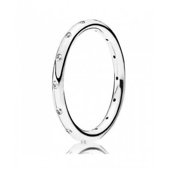Pandora Ring-Silver Cubic Zirconia Narrow Band