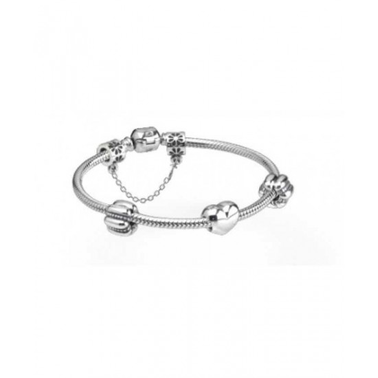 Pandora Bracelet-My Love For You Silver Complete