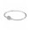 Pandora Bracelet-Silver Cubic Zirconia Signature Clasp