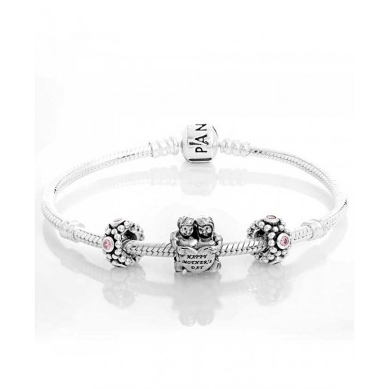Pandora Bracelet-Silver Dear Mother Complete Jewelry UK Sale