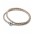 Pandora Bracelet-Silver And Double White Braided Leather