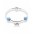 Pandora Bracelet-Sky Blue Bow Complete Bangle