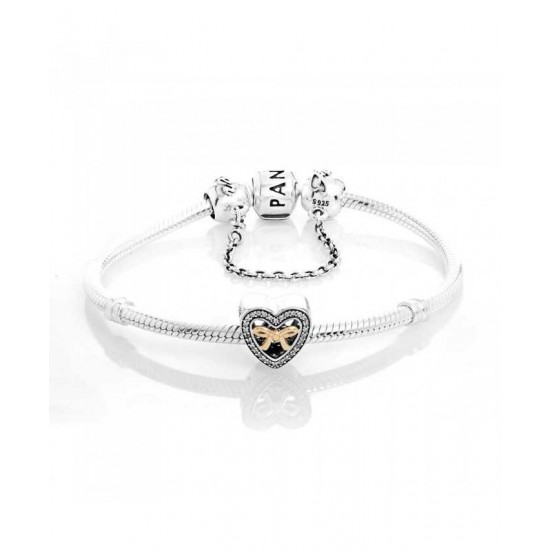 Pandora Bracelet-Silver Bound By Love Complete