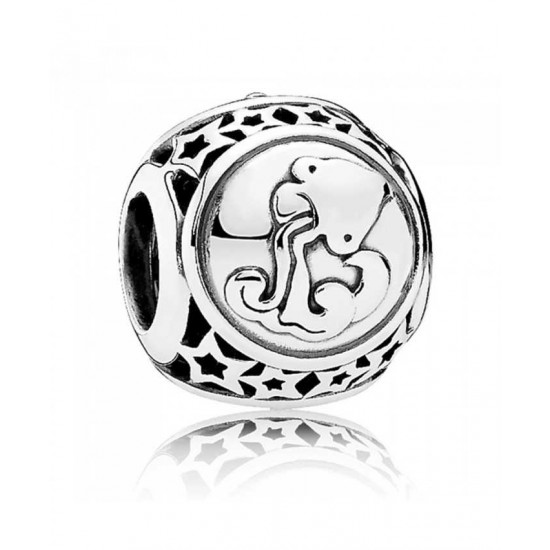 Pandora Charm-Silver Aquarius Star Sign Jewelry UK Sale
