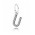 Pandora Charm-Sparkling Alphabet U Pendant