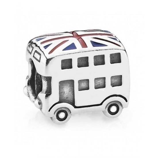 Pandora Charm-Silver Best Of British London Bus Bead