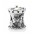 Pandora Charm-Silver 14ct Gold Carousel Bead