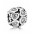 Pandora Charm-Silver Cubic Zirconia Openwork Heart