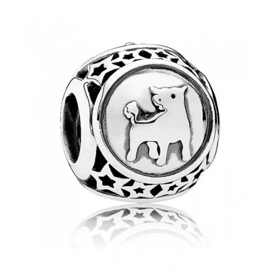 Pandora Charm-Silver Taurus Star Sign Jewelry UK Sale