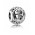 Pandora Charm-Silver Cubic Zirconia Vintage B Swirl