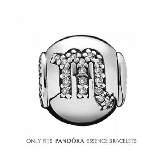 Pandora Charm-Essence Silver Scorpio Jewelry UK Sale