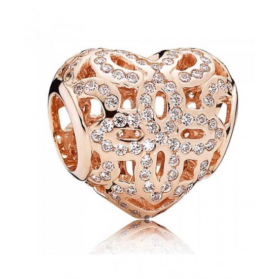 Pandora Charm-Rose Love And Appreciation Jewelry UK Sale