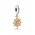 Pandora Charm-Silver 14ct Gold Lace Botanique Jewelry UK Sale