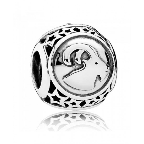 Pandora Charm-Silver Capricorn Star Sign Jewelry UK Sale