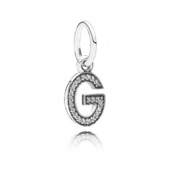 Pandora Charm-Sparkling Alphabet G Pendant