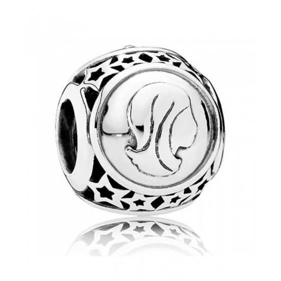 Pandora Charm-Silver Virgo Star Sign Jewelry UK Sale