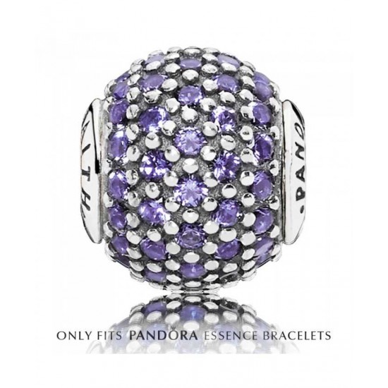 Pandora Charm-Essence Silver Purple Faith Jewelry UK Sale
