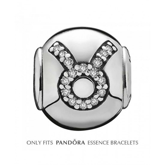 Pandora Charm-Essence Silver Taurus Jewelry UK Sale