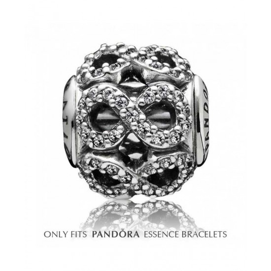 Pandora Charm-Essence Silver Cubic Zirconia Waves Dedication