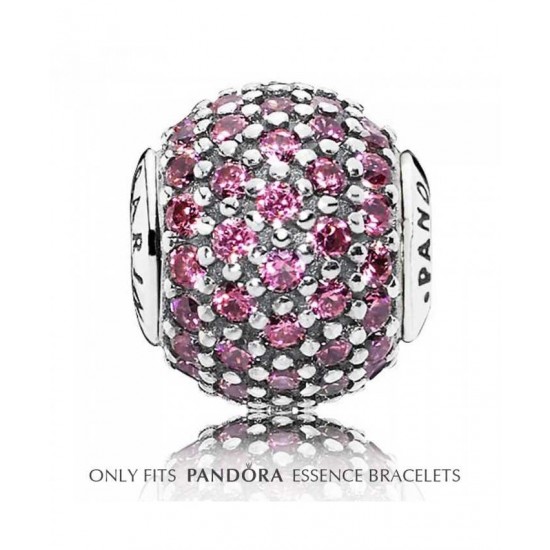 Pandora Charm-Essence Silver Pink Cubic Zirconia CaRing