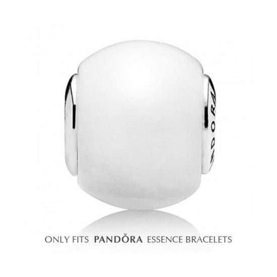 Pandora Bead-Essence Silver Milky Quartz Hope