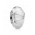 Pandora Charm-Silver And White Murano Glass