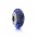 Pandora Charm-Silver Iridescent Blue Faceted Glass