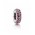 Pandora Spacer-Silver Red Pave Cubic Zirconia