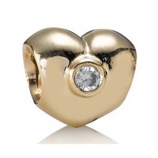 Pandora Bead-14ct Diamond Heart