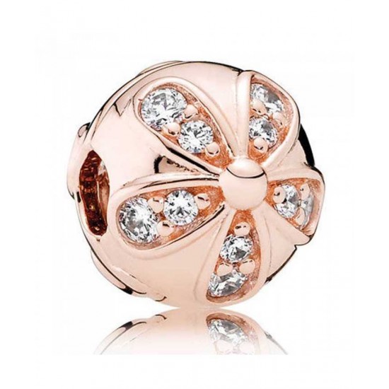 Pandora Clip-Rose Dazzling Daisies Jewelry UK Sale