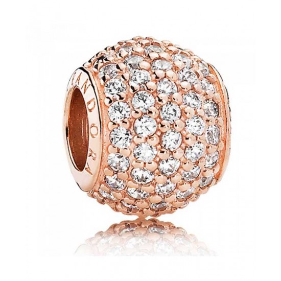 Pandora Charm-Rose Pave Ball