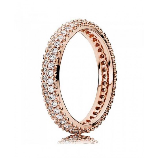 Pandora Ring-Rose Inspiration Within Cubic Zirconia Band Jewelry UK Sale