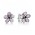 Pandora Earring-Silver Cherry Blossom Flower Studs