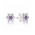 Pandora Earring-Silver Cubic Zirconia Forget Me Not Stud