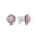 Pandora Earring-Silver October Birthstone Pink Opal Stud
