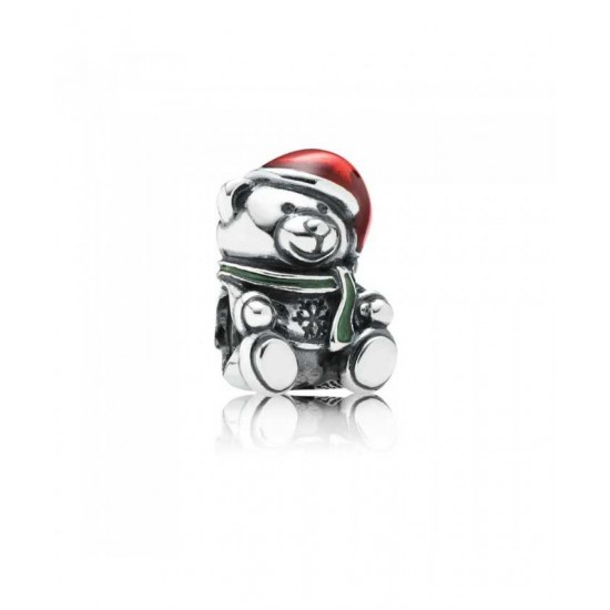 Pandora Charm-Christmas Teddy Bear
