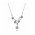 Pandora Necklace-Silver Cubic Zirconia Forget Me Not