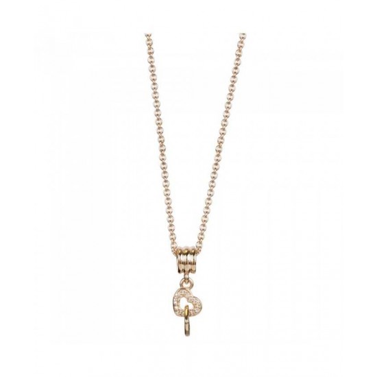 Pandora Necklace-Rose Interlocked Hearts Jewelry UK Sale