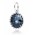Pandora Pendant-Silver Dark Blue Crystal