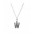 Pandora Necklace-Sparkling Alphabet W