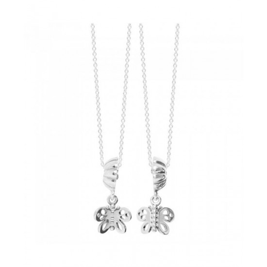 Pandora Necklace-Silver Butterflies Complete
