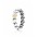 Pandora Ring-Silver And 14ct Gold Heart Band Jewelry UK Sale