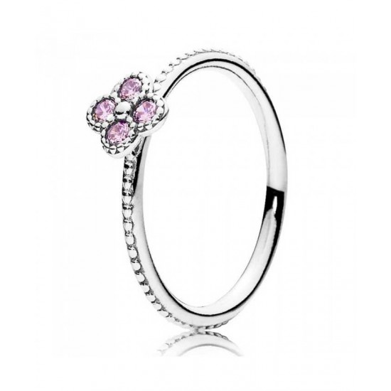 Pandora Ring-Oriental Blossom Pink Cubic Zirconia